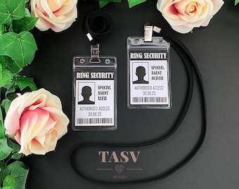 Wedding Ring Security Lanyard With Photo