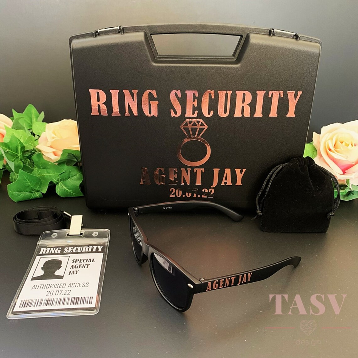 Wedding Ring Security Briefcase Set Etsy UK