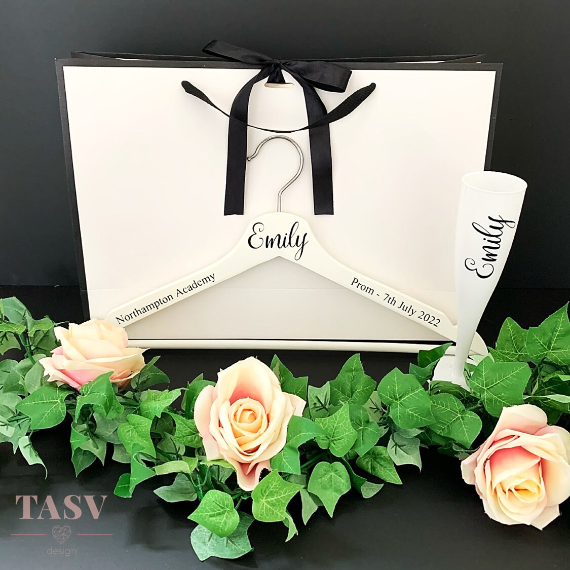 Personalised Prom Gift Bag Hanger & Flute Gift Set Etsy UK