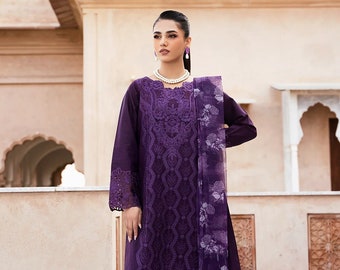 Brand New Original Esra Mizaj Luxury Lawn Eid Shopping Dress Pakistani Original Designer Free Shipping