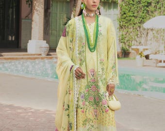 Brand New Original Sardinia Cocktail Luxury Lawn Pakistani Salwar Kameez Dress Suit Stitched  Fashion Embroidered Free Shipping Fancy 2XL