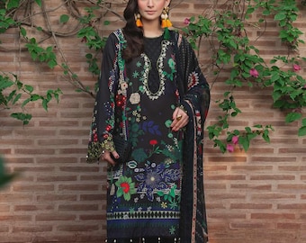 Brand New Original Sardinia Cocktail Luxury Lawn Pakistani Salwar Kameez Dress Suit Stitched  Fashion Embroidered Free Shipping Fancy Large