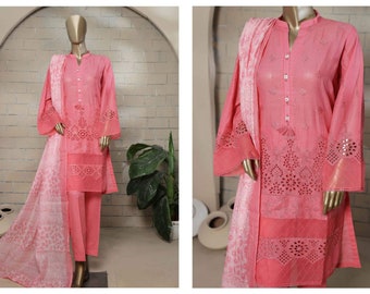 Brand New Original Bin Saeed Chikankari Lawn Embroidered Summer Dress Pakistani Suit Salwar Kameez Free Shipping Desi wear Designer Clothing
