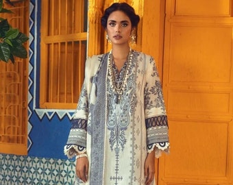 Pakistani Indian 3 PC Stitched Shalwar Kameez Asim Maria B/Sana Safinaz/AghaNoor 