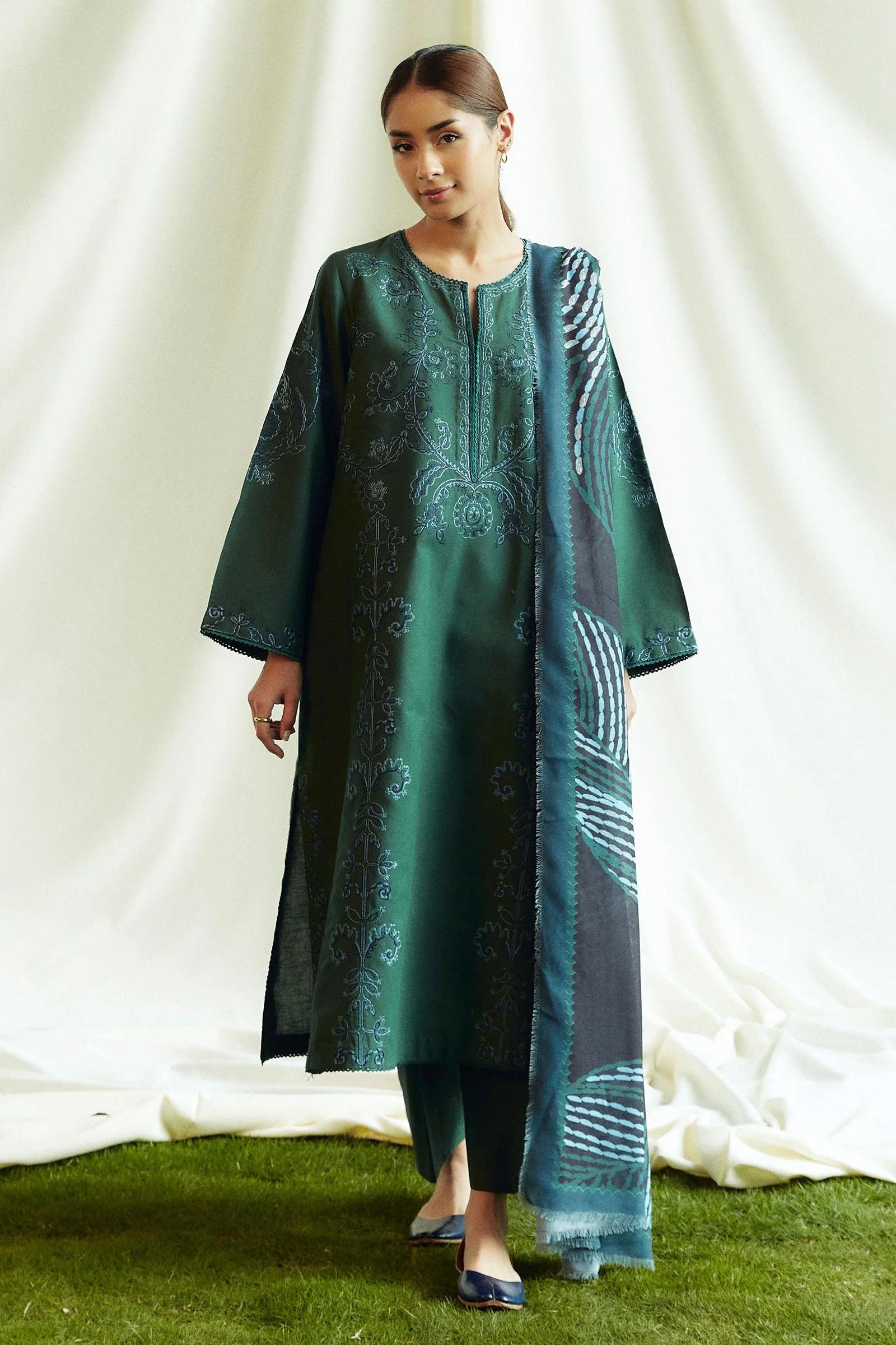 Brand New Original Coco by Zara Shahjahan Winter 2024 latest Fashion Free shipping Pakistani Designer Salwar Kameez Unstitched Stitched 5A