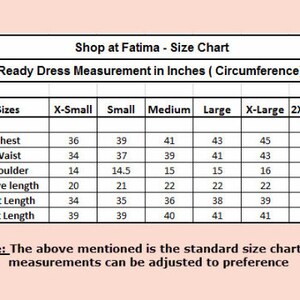 Puede incluir: Una tabla de tallas para vestidos confeccionados en pulgadas. La tabla enumera las medidas de pecho, cintura, hombros, longitud de la manga, longitud de la camisa y longitud del pantal&oacute;n. Las tallas incluyen XS, S, M, L, XL y XXL.