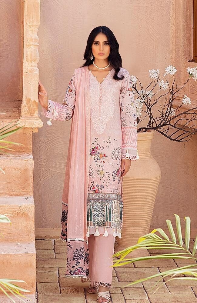 Al Zohaib Festive Hues Luxury Lawn Dress Pakistani Designer Maria