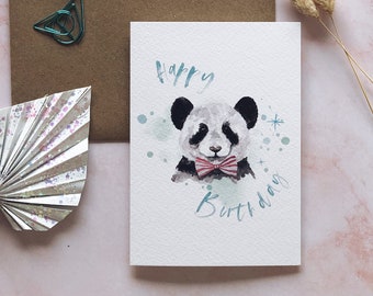 Panda Birthday Card - House Collection