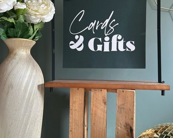 Wedding Sign - Cards & Gifts / Photo Booth - Modern Muse