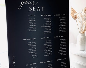 Wedding Seating Plan A1 - Understated Love