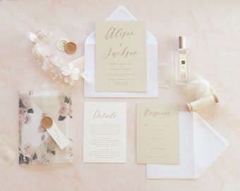 Wedding Invites - Champagne Toast