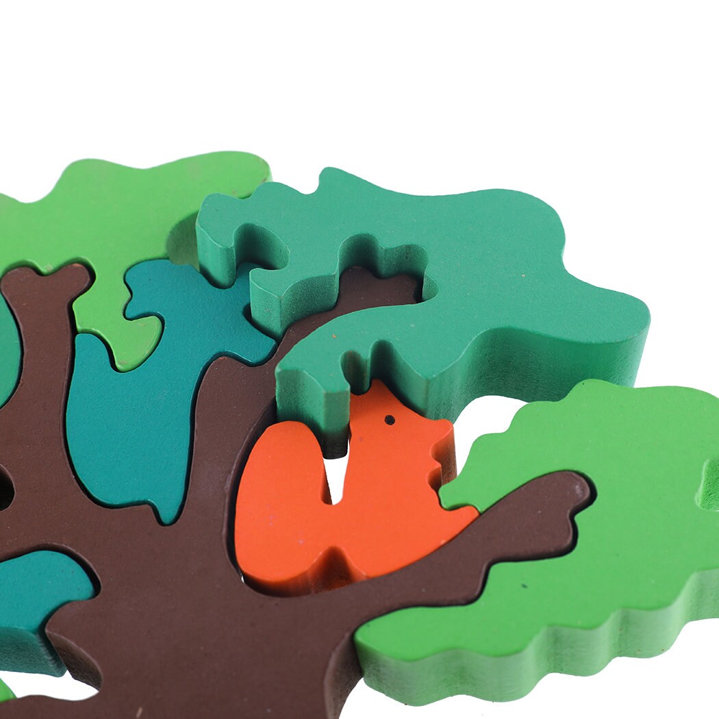Wooden Puzzle for Kids Green Tree Jigsaw Puzzle for Toddlers Etsy