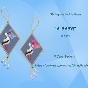 A BABY! / 3D Peyote Pod Pattern / Pdf English / With Many Graphics and ...