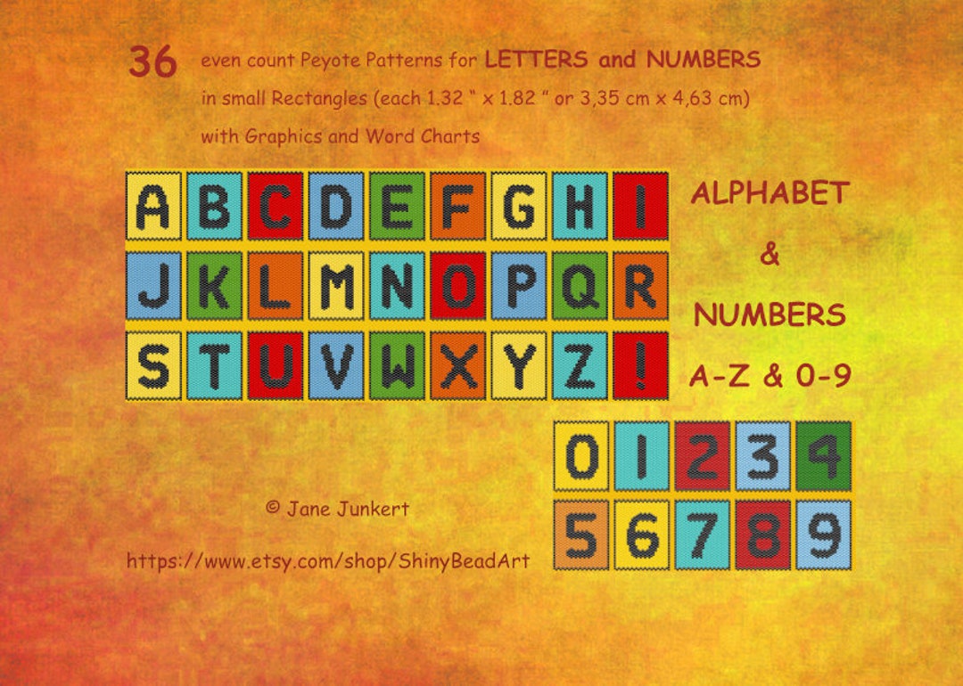 A Z ALPHABET & 0 9 Numbers / 36 Single Letters Numbers in Small