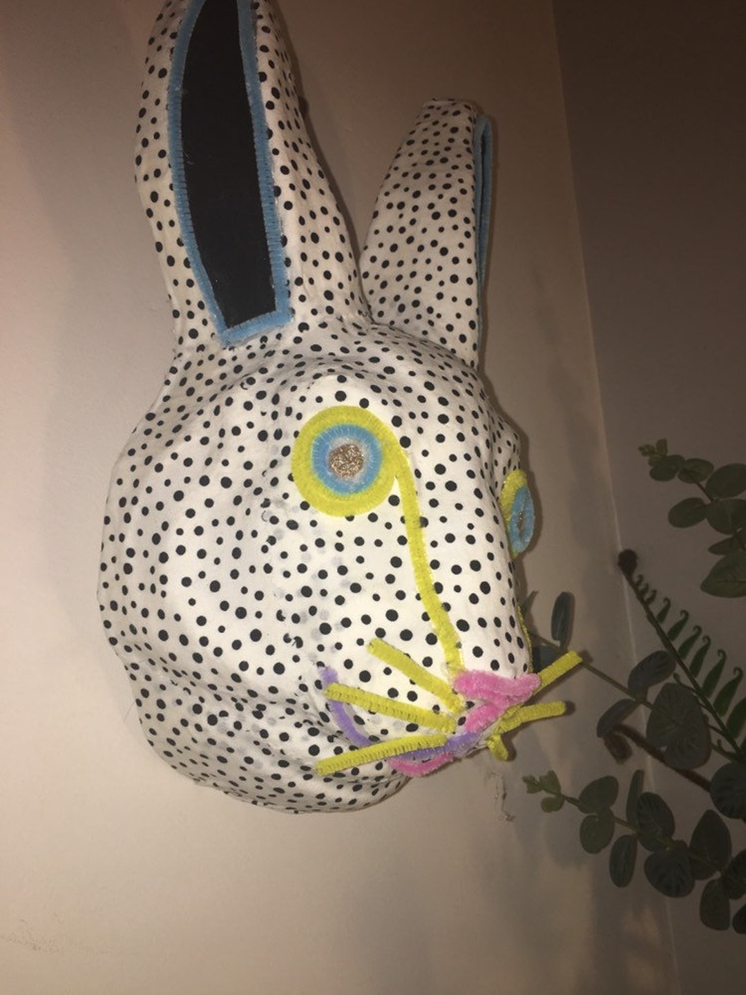 Faux Taxidermy Rabbit Head Wall Hanging - Etsy