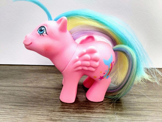 Vintage G1 My Little Pony Baby Brightbow Hasbro Rainbow Baby Etsy