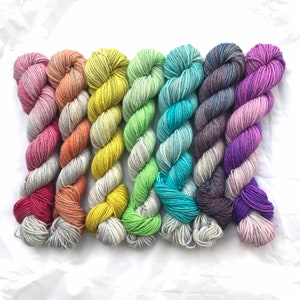 Fading Rainbow - Hand Dyed - 7x20g - 595m - Dyed To Order