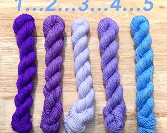 Paintbox Mini Skein: Superwash Merino Nylon Sock Yarn - Colourwork Stripes