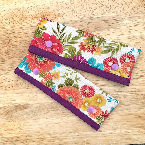 Nadel Etui - Nadelkissen Tasche - Für 6" Nadelkissen - Baumwoll Stoff - Hikari - Mit Kam Snaps - Nadelkissen