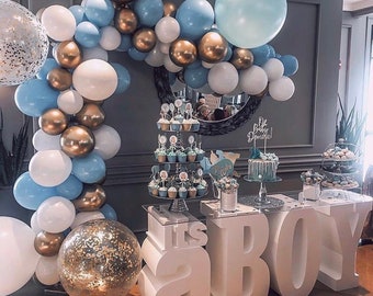 It's a BOY Large Table Base Foam Letters | Baby shower | its a boy| Gender Reveal| New Baby| Dessert Table