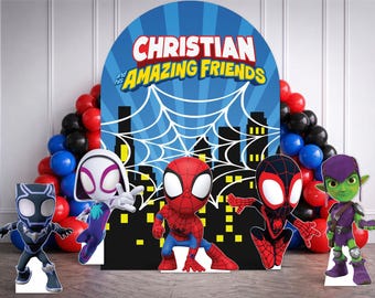 Spidey and friends cutouts | uv printed birthday party decor