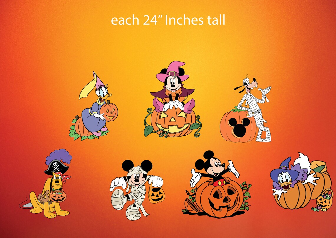 SALE Halloween Props Mickey Halloween Cutouts Halloween Decor Party