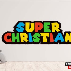 Super mario custom name sign | 2ft party decor