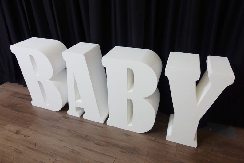 30 Tall Large BABY Table Base Foam Letters Price for 4 Etsy