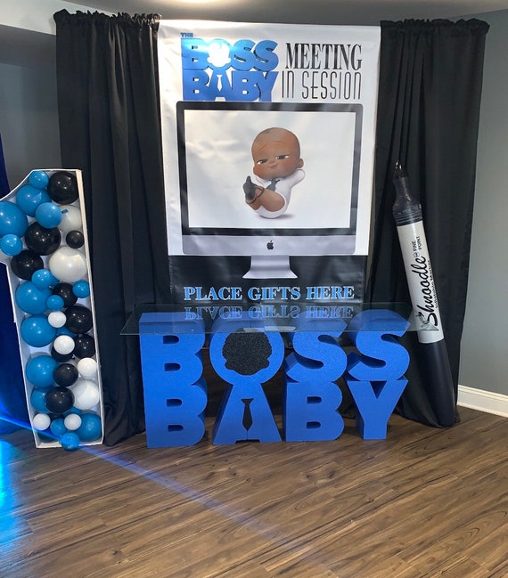 Party Supplies Boss Baby Afro American Girl Foam Letters Set Party Decor Paper Party Supplies