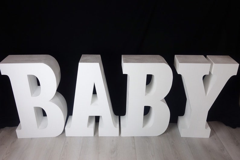 30 Tall and 8 Deep BABY Table Base Foam Letters Etsy