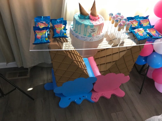 Gender Reveal Table Base Dessert Table Candy Table Cake Etsy