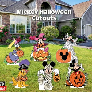 Halloween props | mickey halloween cutouts | halloween decor | party decor | halloween yard props |