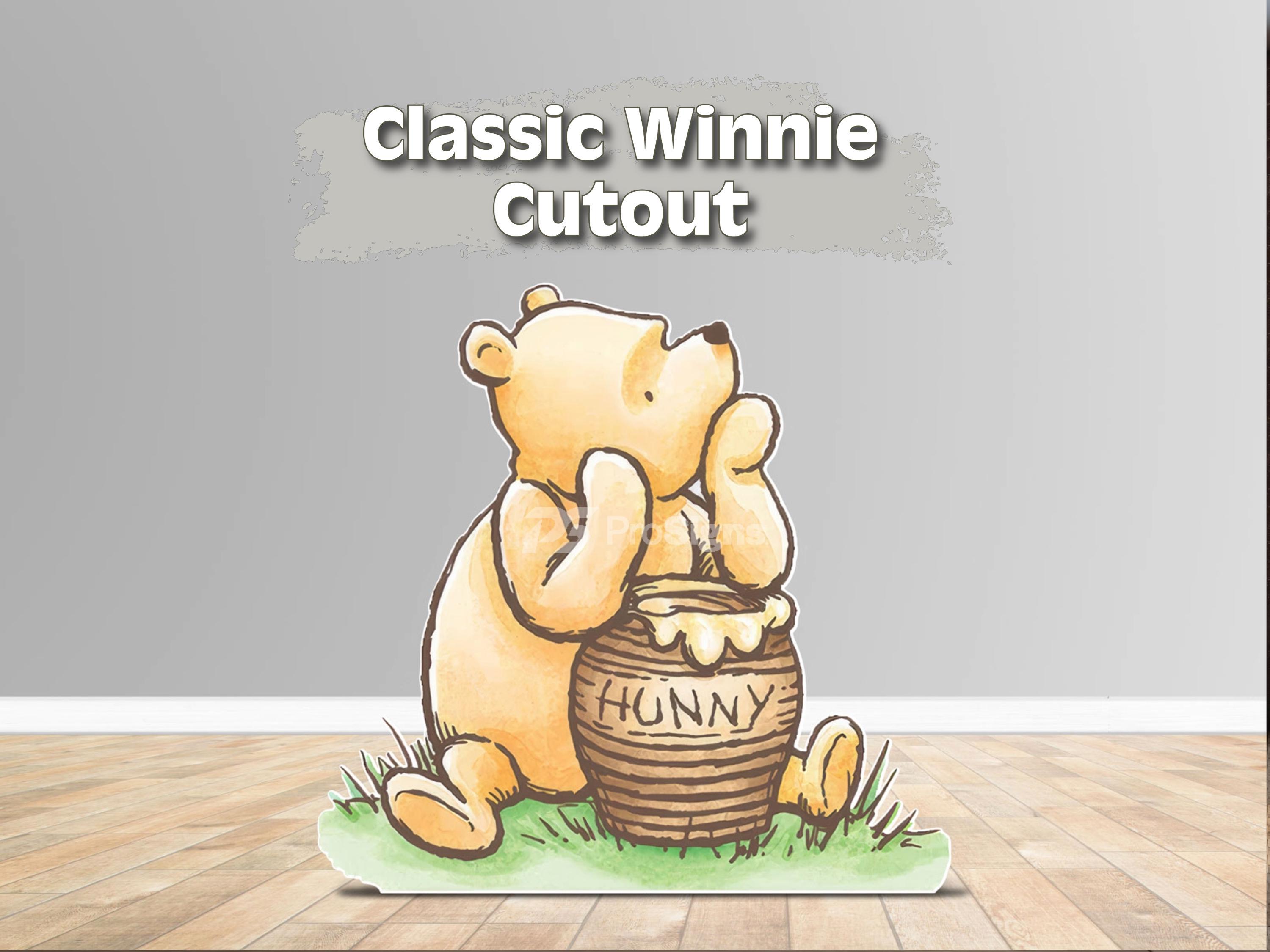 Classic winnie bear party decor | winnie piglet standee cutout | classic pooh baby shower party | custom classic pooh