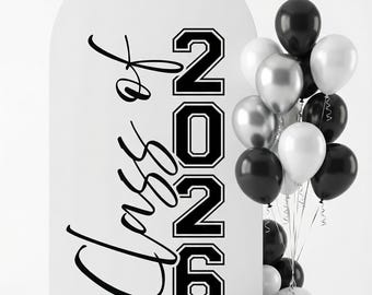 Graduation foam board arch backdrop, custom grad party photo display, class of 2026 arch, personalized graduation decor