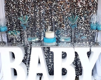 30" tall BABY Table | Foam Letters | Baby shower | Gender Reveal | Party Decor