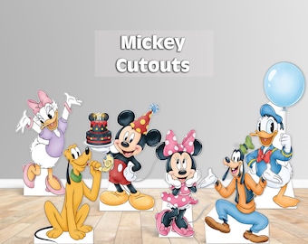 Mickey and friends birthday cutouts |  party decor
