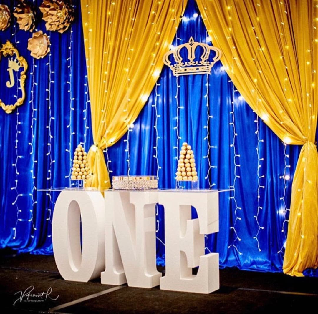 ONE Table Base Foam Letters 8 Deep Letters First Birthday 1st Birthday ...