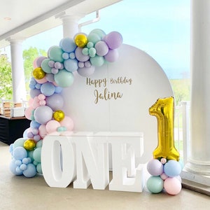 ONE Table Base Foam Letters | 8” deep letters| First Birthday | 1st Birthday | Birthday Decor