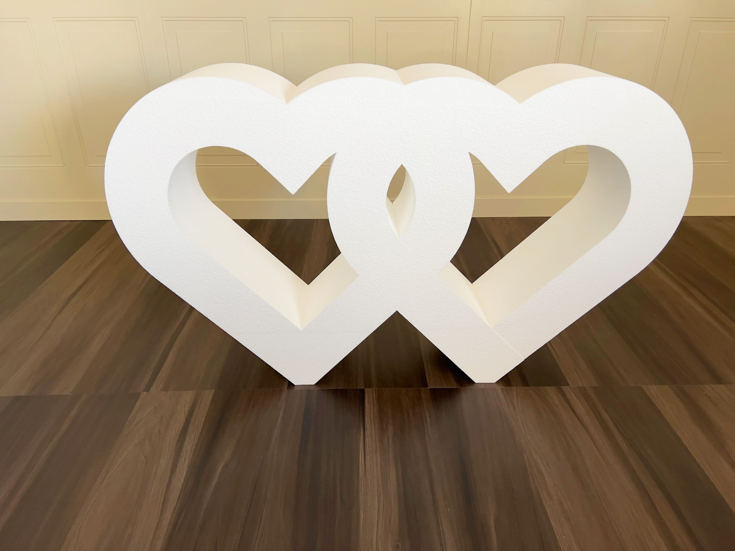 Heart foam, heart shaped foam piece