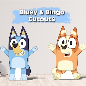 Bluey & bingo cutouts | bingo life-size cutout | bluey party prop | bluey bingo cutout | bluey party decorations|