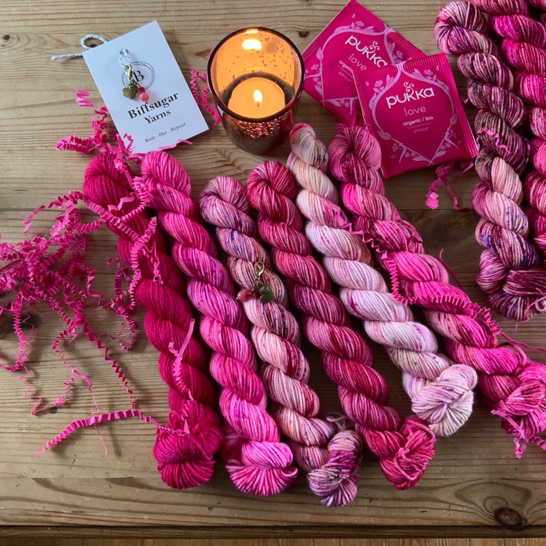 Truly Madly Deeply Yarn Gift Set Hand dyed yarn knitting and crochet supplies image 3