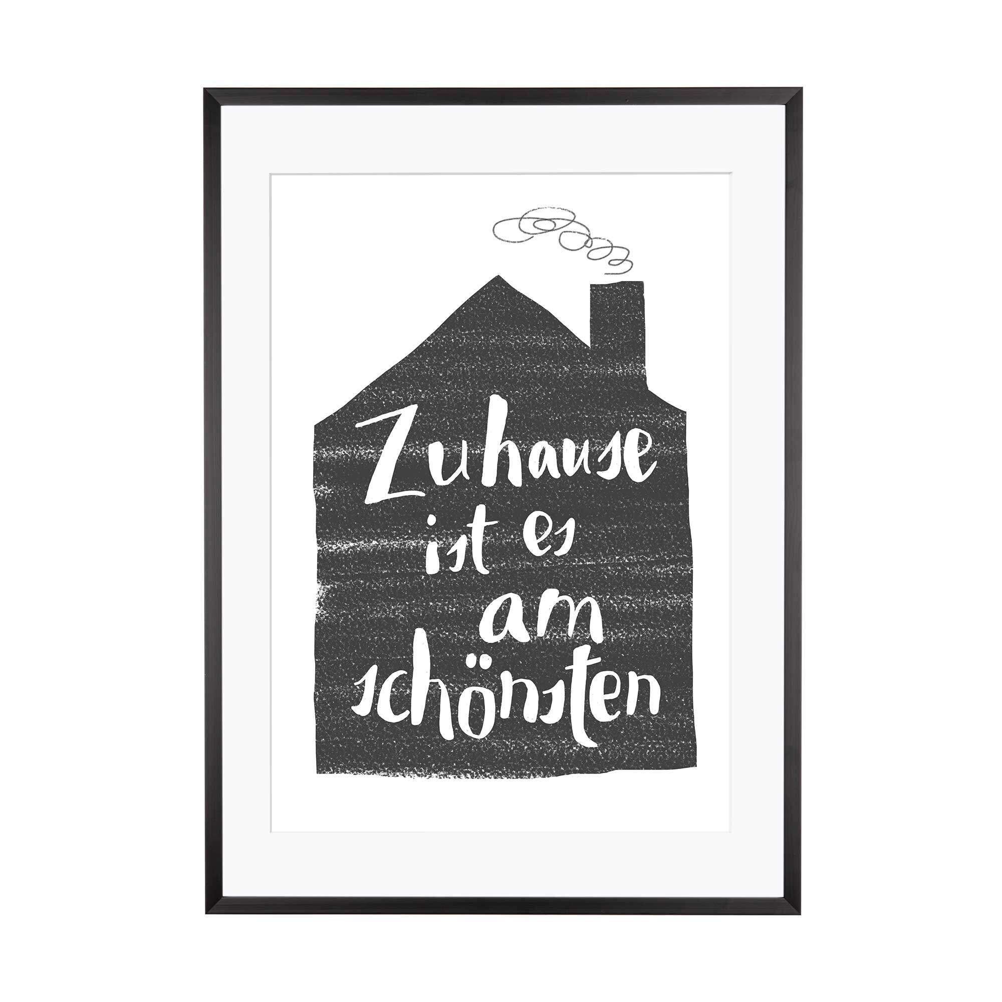 Poster Zuhause ist es am schönsten Kunstdruck Etsy