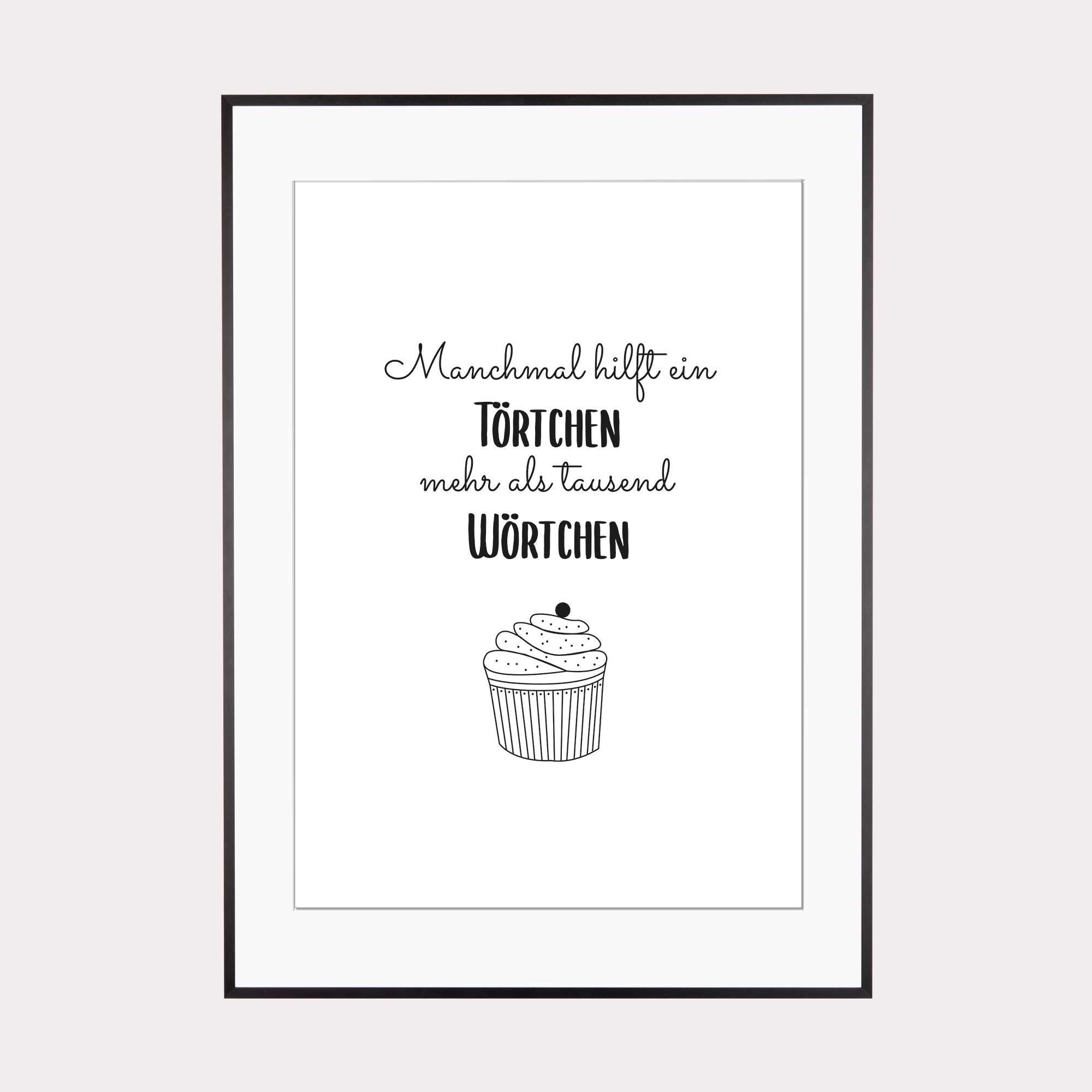 Bilder Küche Spruch Poster Törtchen Etsy.de