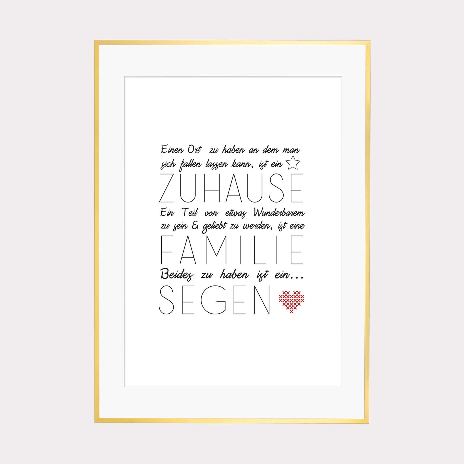 Zuhause Familie Segen Bild Geschenkidee Poster Familie Bild Etsy