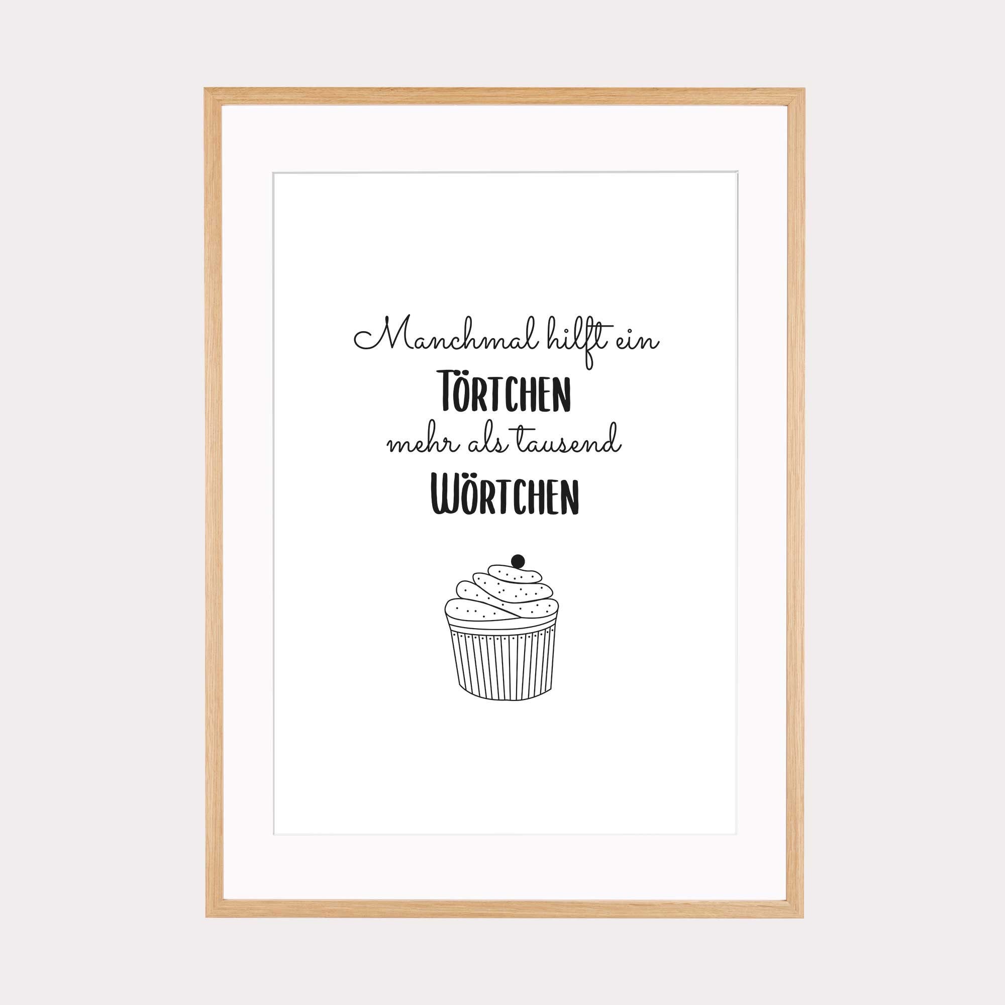 Bilder Küche Spruch Poster Törtchen Etsy.de