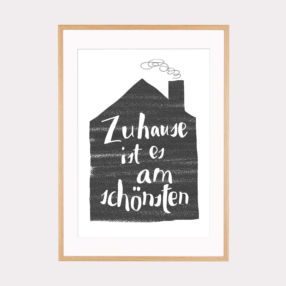 Poster Zuhause ist es am schönsten Kunstdruck Etsy