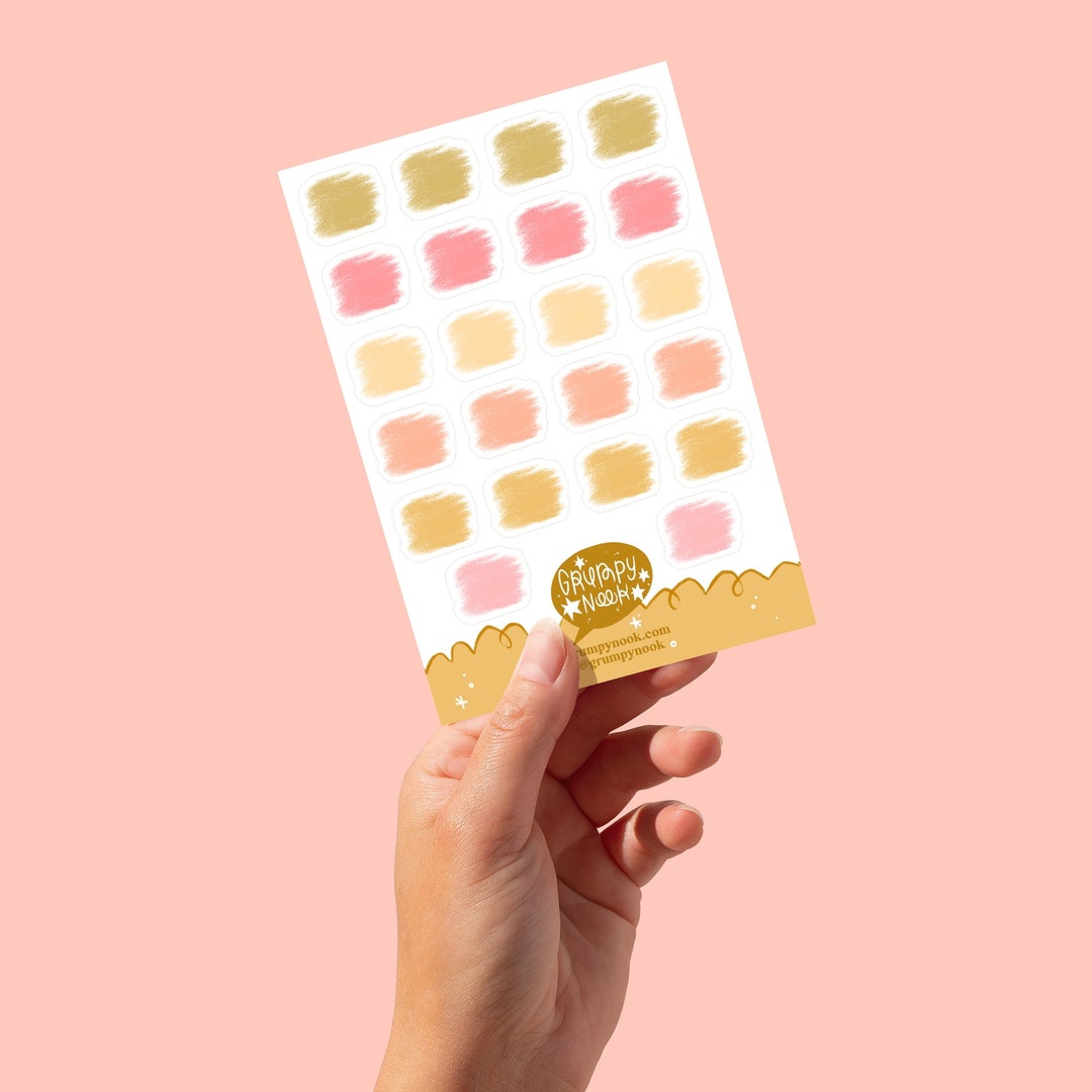 Swatch Stickers STICKER SHEET: Small Swatch - Etsy