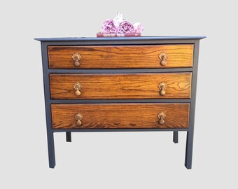Ash Rustic Danish Antique Oak Redesigned Vintage Art Deco Etsy