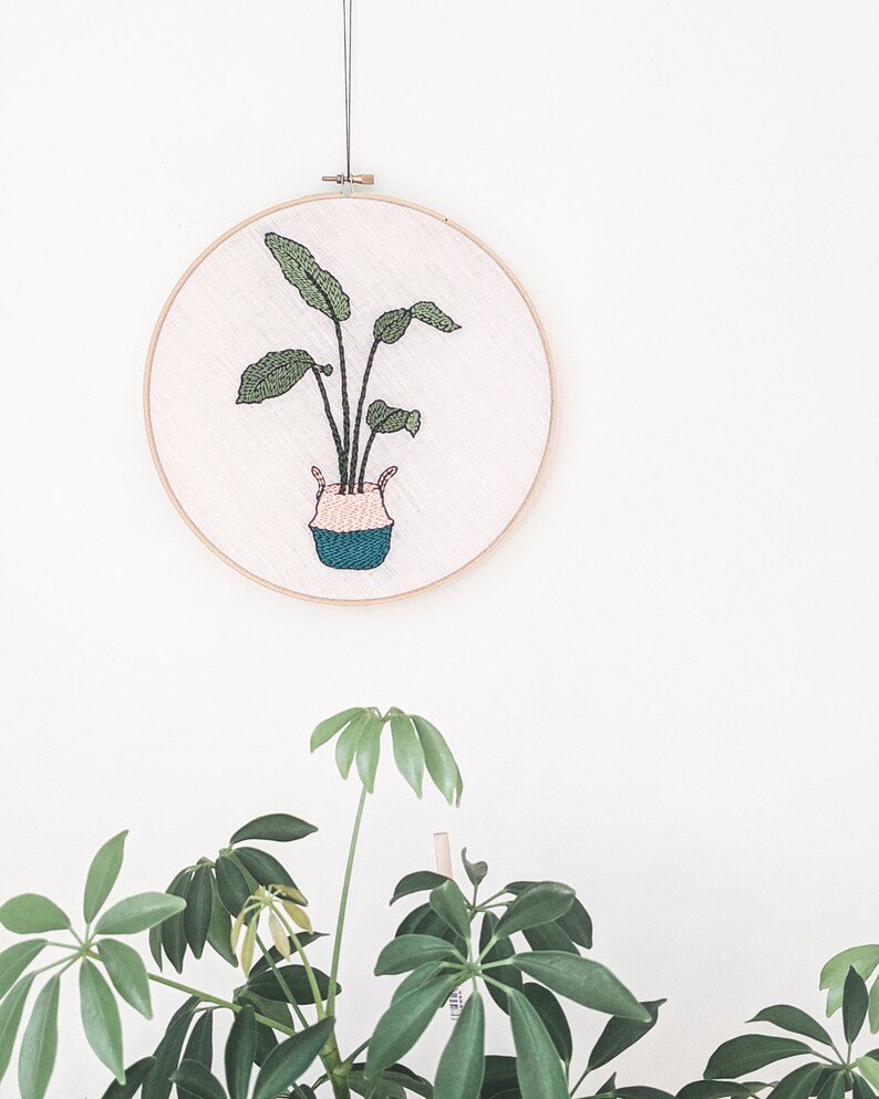 Bird of Paradise Plant Punch Needle Embroidered Pattern Etsy