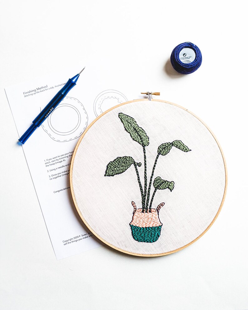 Bird of Paradise Plant Punch Needle Embroidered Pattern Etsy